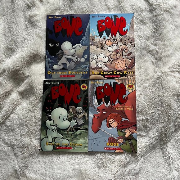 Scholastic Other - 📚 Bone Series Books 1-3 & Rose Book Bundle by Jeff Smith 📚